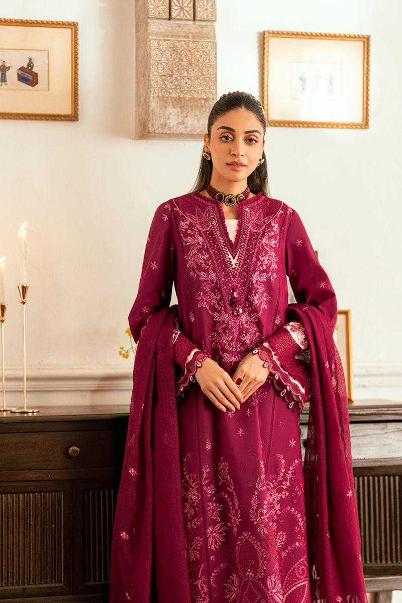 QALAMKAR | Luxury Lawn Eid Edit 2025 - Sameen - SB-02 Unstitched