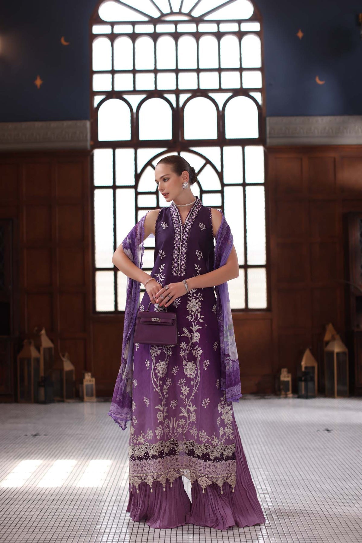 NOOR by Sadia Asad | Eid Luxury Lawn Schiffli Laserkari