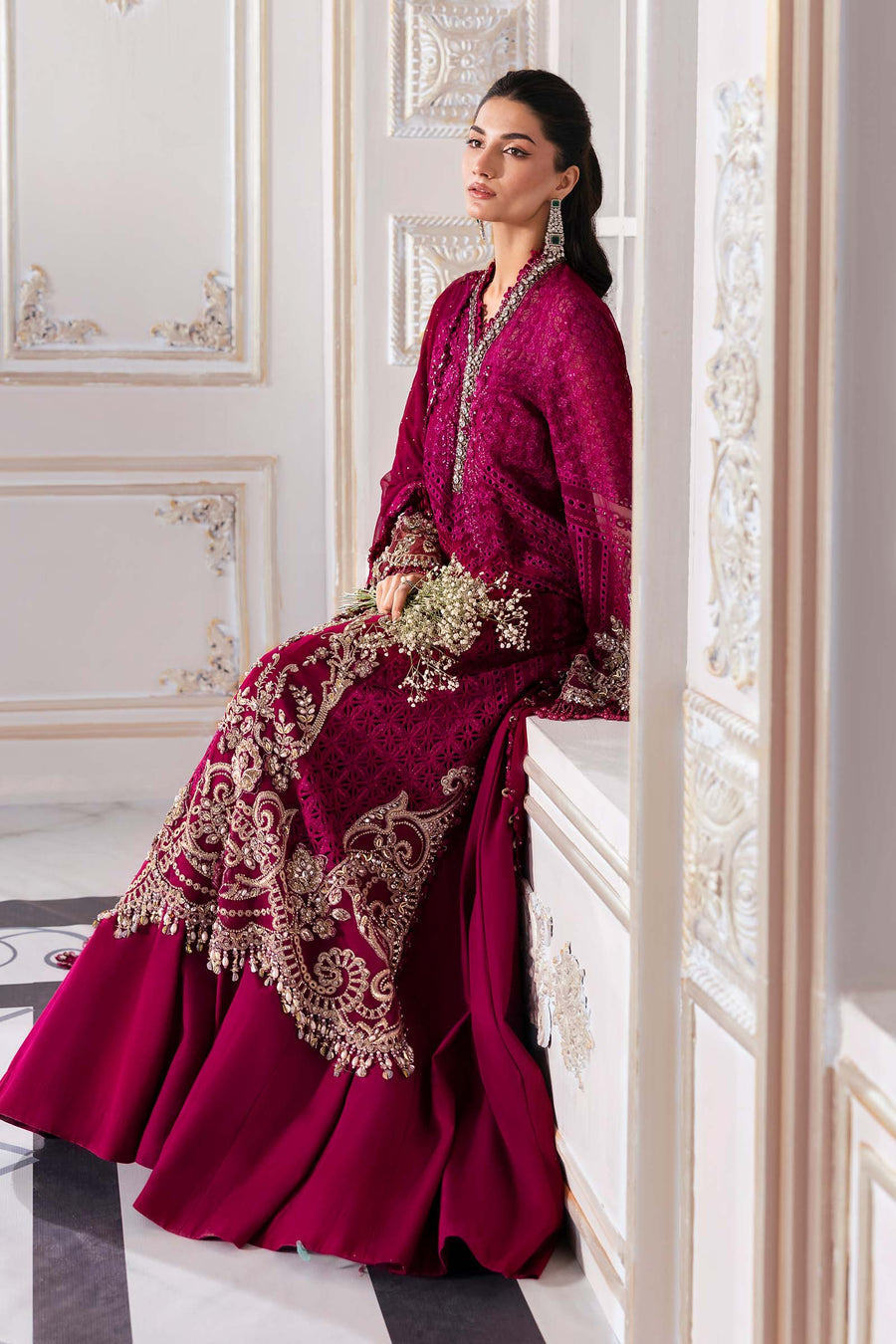 MARIA.B | Mbroidered Wedding 2025 - BD3003 Unstitched
