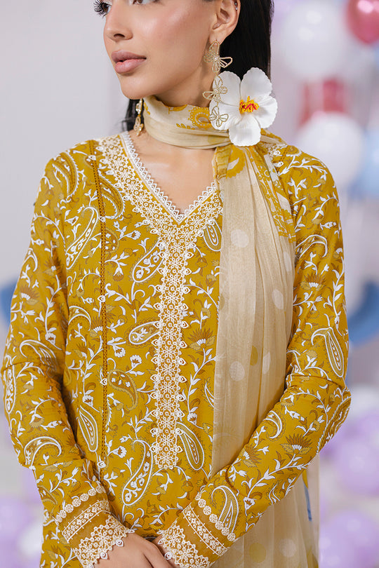 QALAMKAR | QPrints Embroidered Lawn 2025 Unstitched - Adele