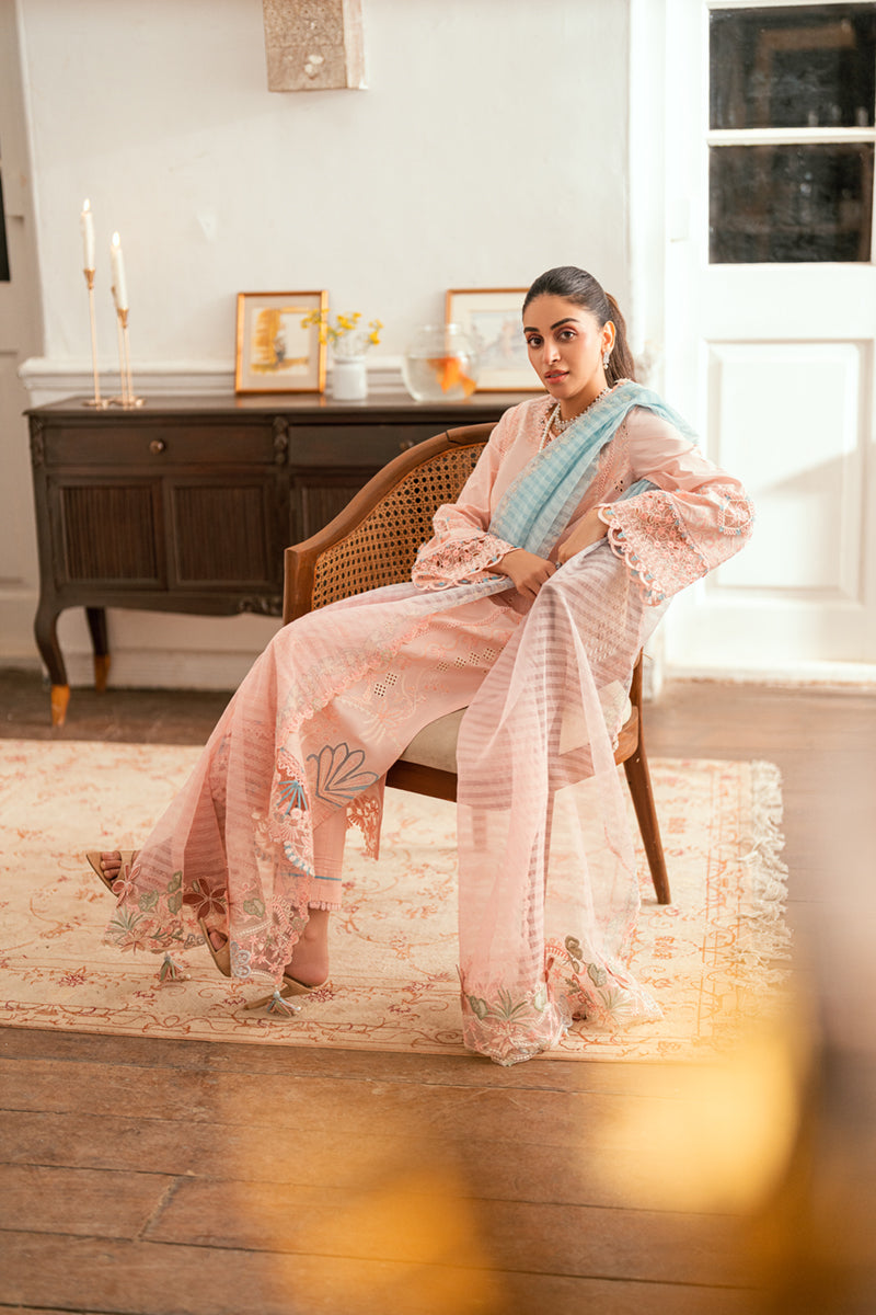 QALAMKAR | Luxury Lawn Eid Edit 2025 - Aleeza - SB-05 Unstitched