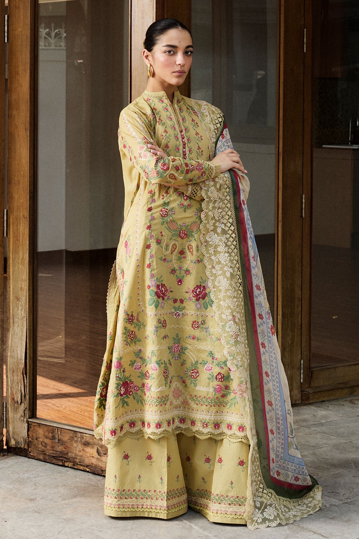 ZARA SHAHJAHAN | Satori Luxury Lawn 2025 - Hikari-7B Unstitched