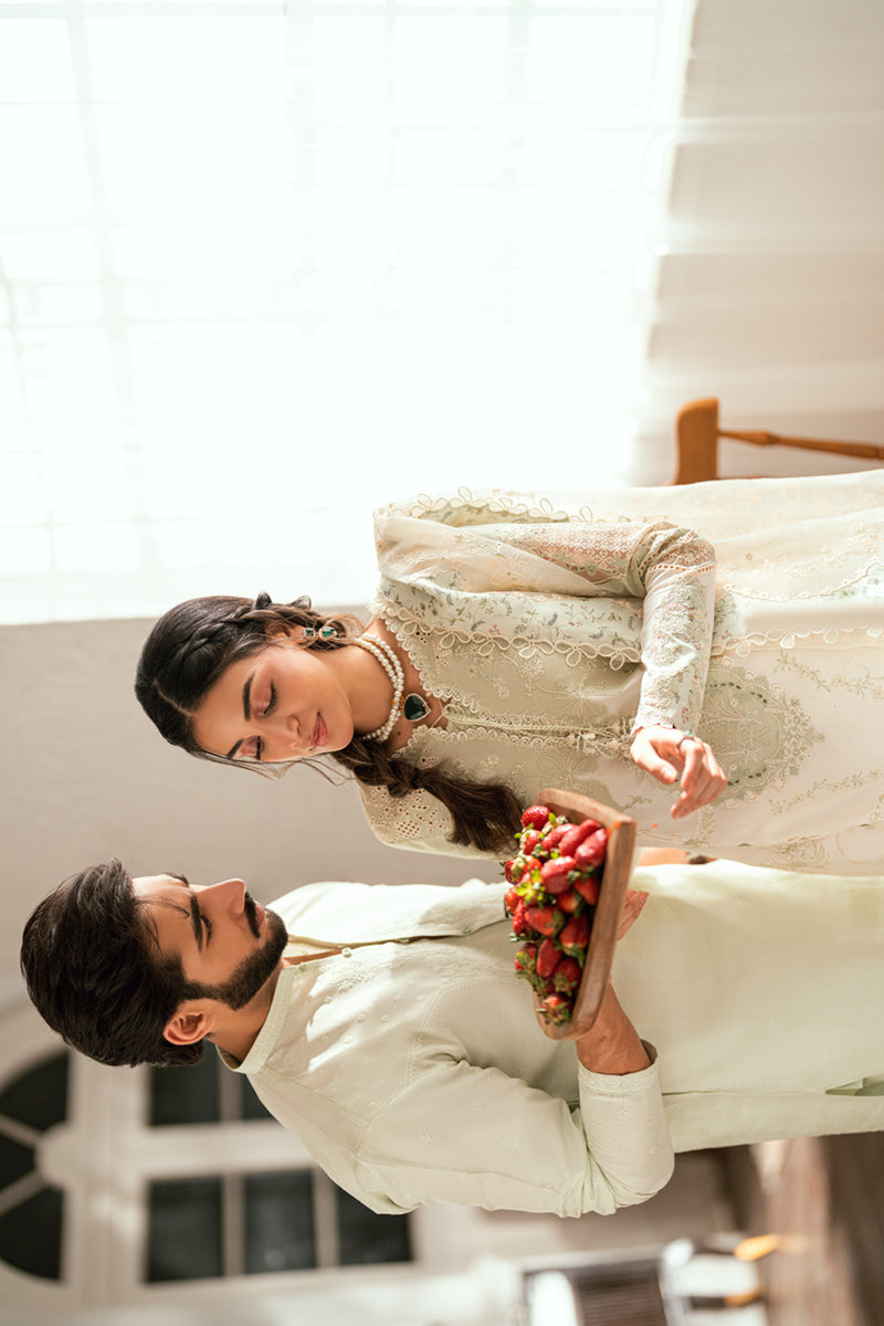 QALAMKAR | Luxury Lawn Eid Edit 2025 - Nadia - SB-10 Unstitched