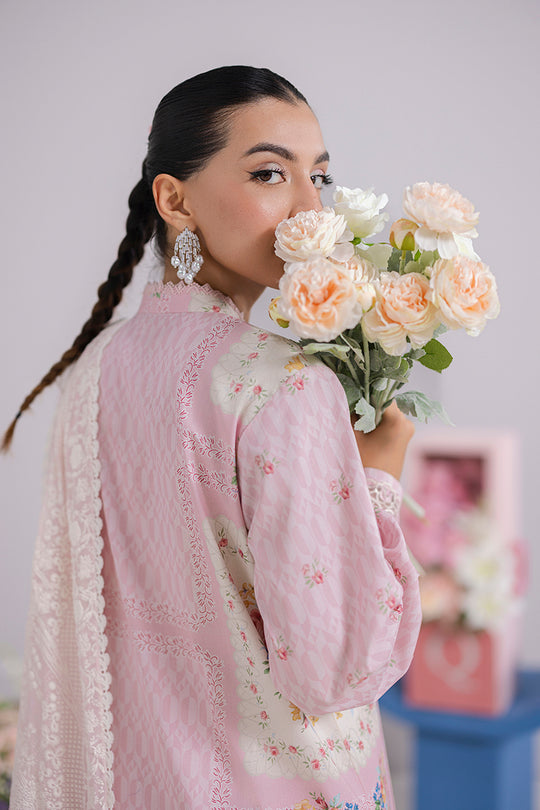 QALAMKAR | QPrints Embroidered Lawn 2025 Unstitched - Kira
