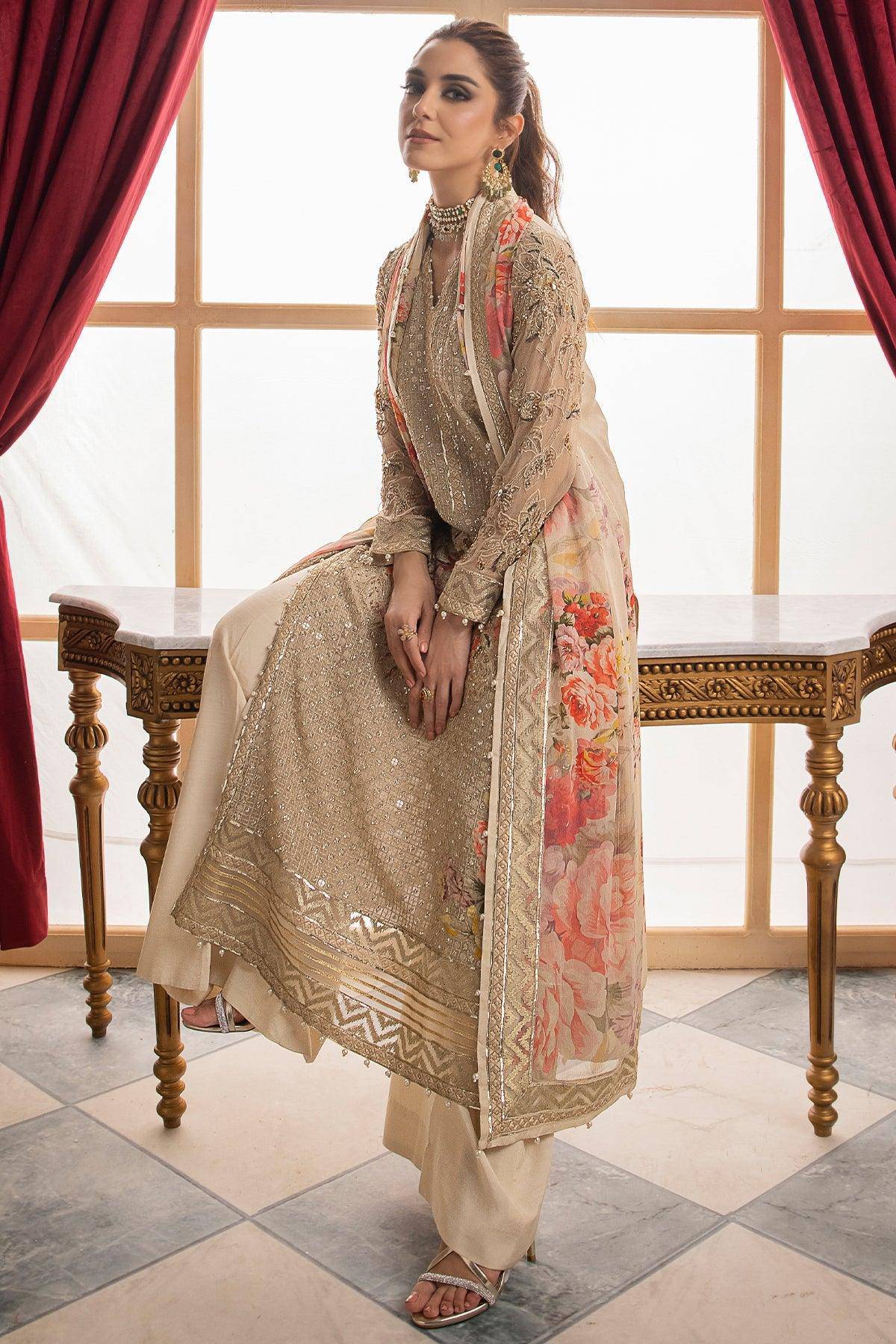CHARIZMA | Dastan e Jashan | Unstitched Premium Handwork Chiffon | DJW4-05 - Aarzu