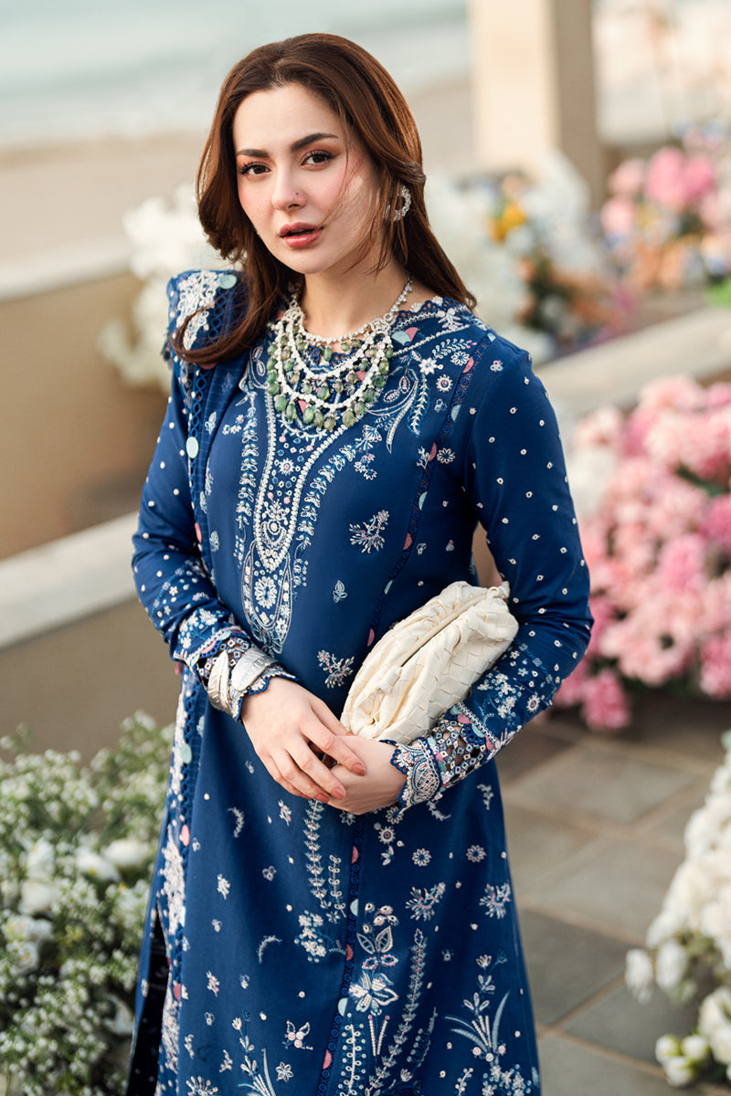 QALAMKAR | Luxury Lawn 2025 | Aurora FK-05 Unstitched - Aarzu