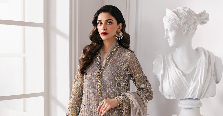 MARIA.B | Mbroidered Wedding 2025 - BD3006 Unstitched