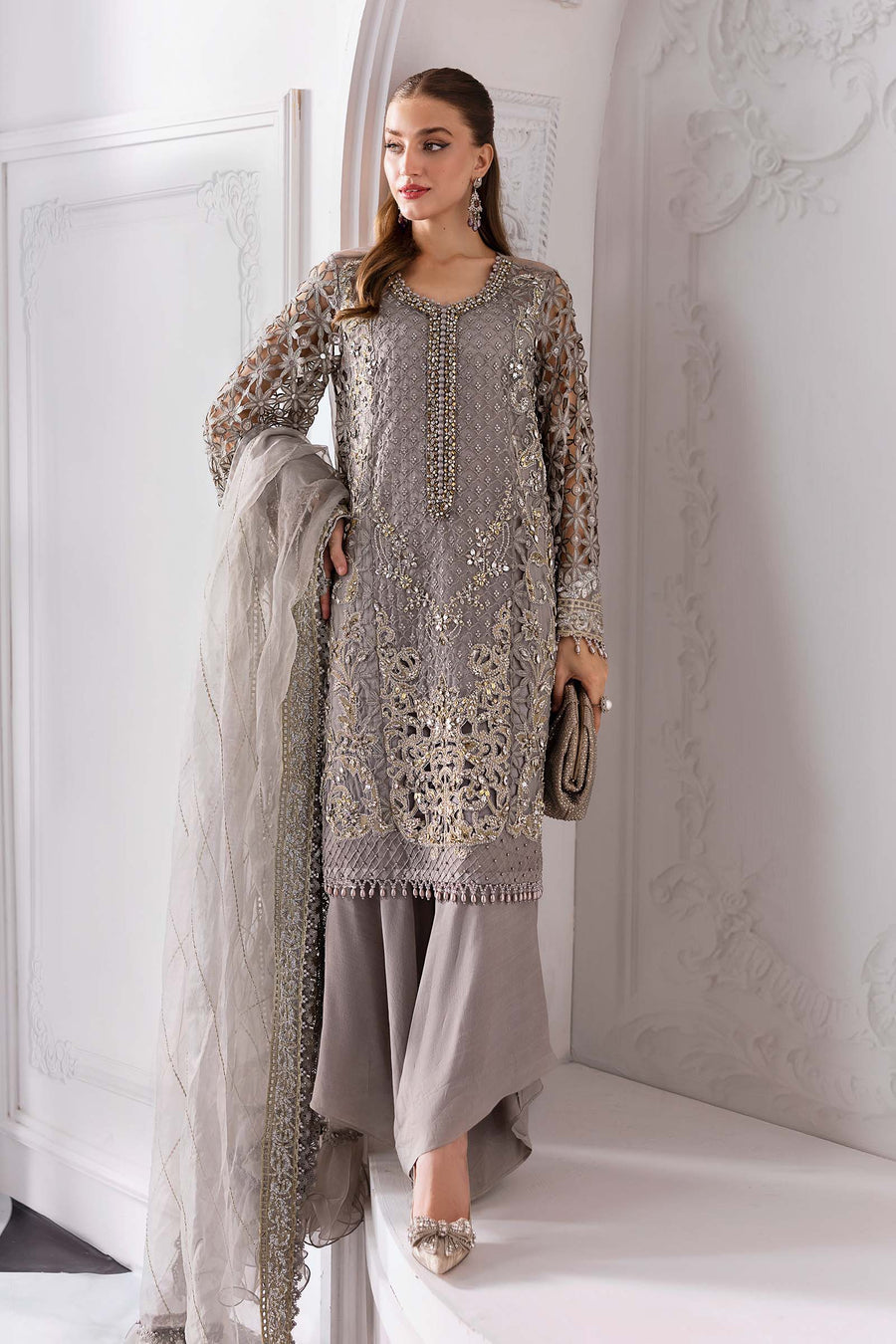 MARIA.B | Mbroidered Wedding 2025 - BD3006 Unstitched