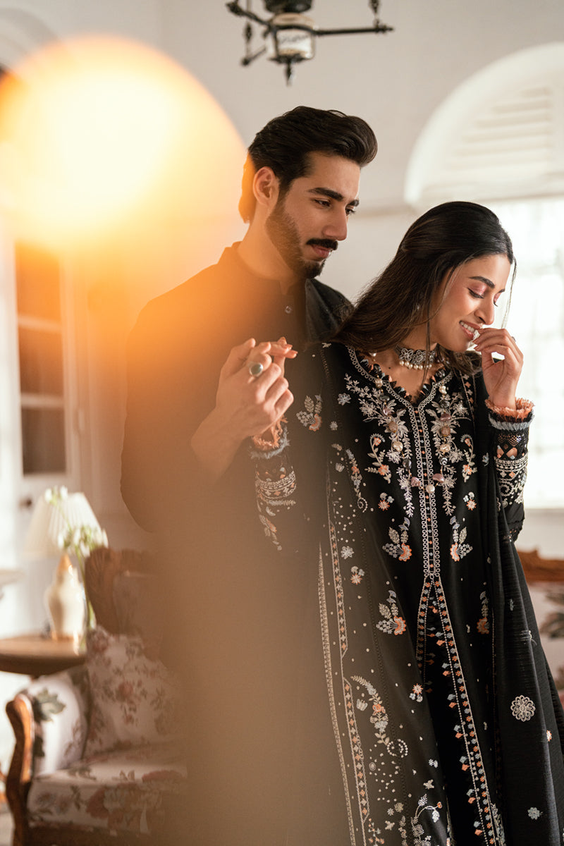 QALAMKAR | Luxury Lawn Eid Edit 2025 - Misha - SB-03 Unstitched