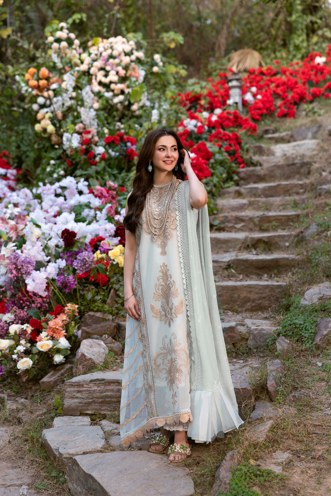 SABLE VOGUE : Luxury Formals SL-09-25-V1 Unstitched - Aarzu