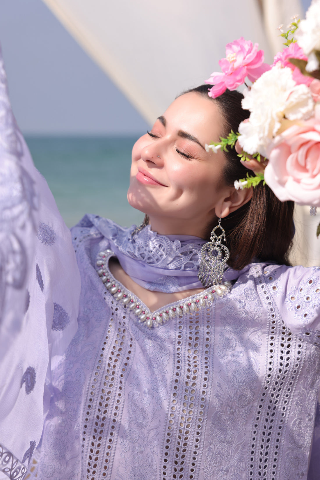 IMROZIA / SERENE × Hania Amir Luxury Lawn 2025 Unstitched - Feeha