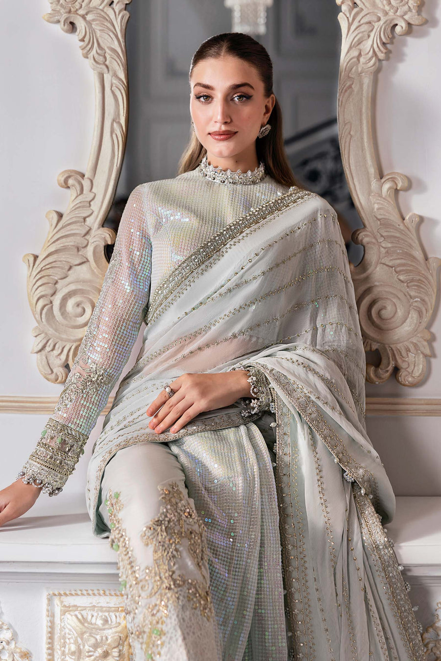 MARIA.B | Mbroidered Wedding 2025 - BD3005 Unstitched