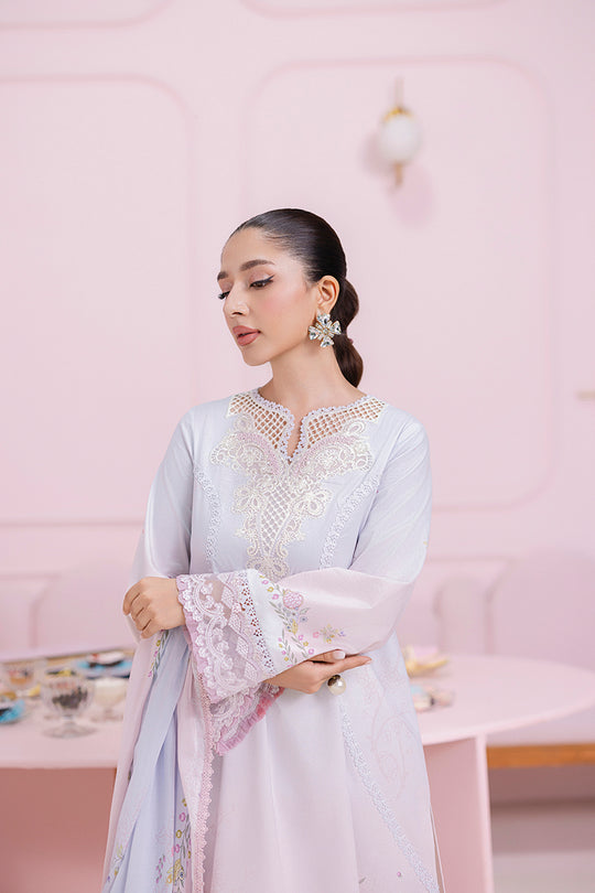 QALAMKAR | QPrints Embroidered Lawn 2025 Unstitched - Paige