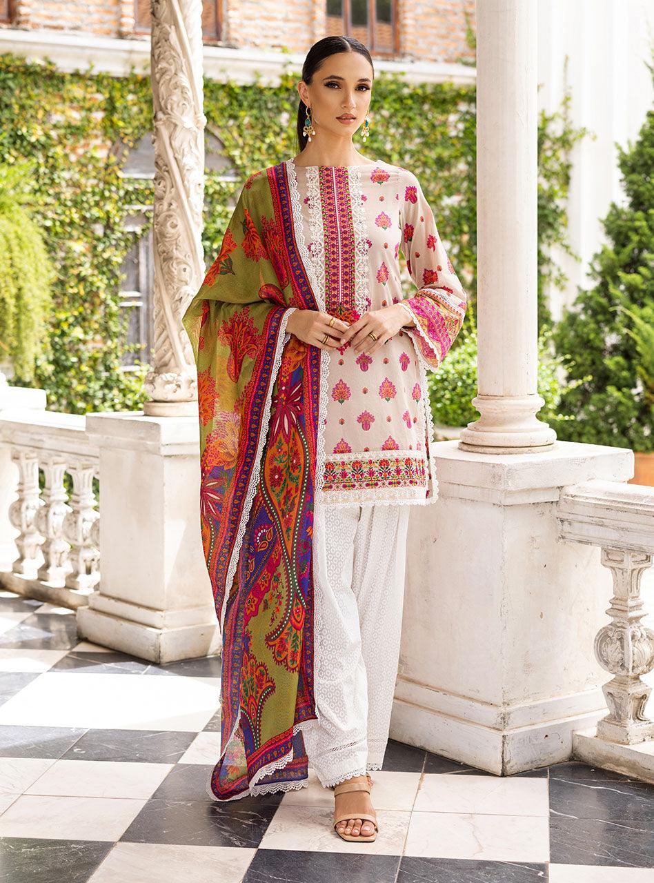 Zainab Chottani | Tahra Lawn | Whipsy Lush | 8b Unstitched