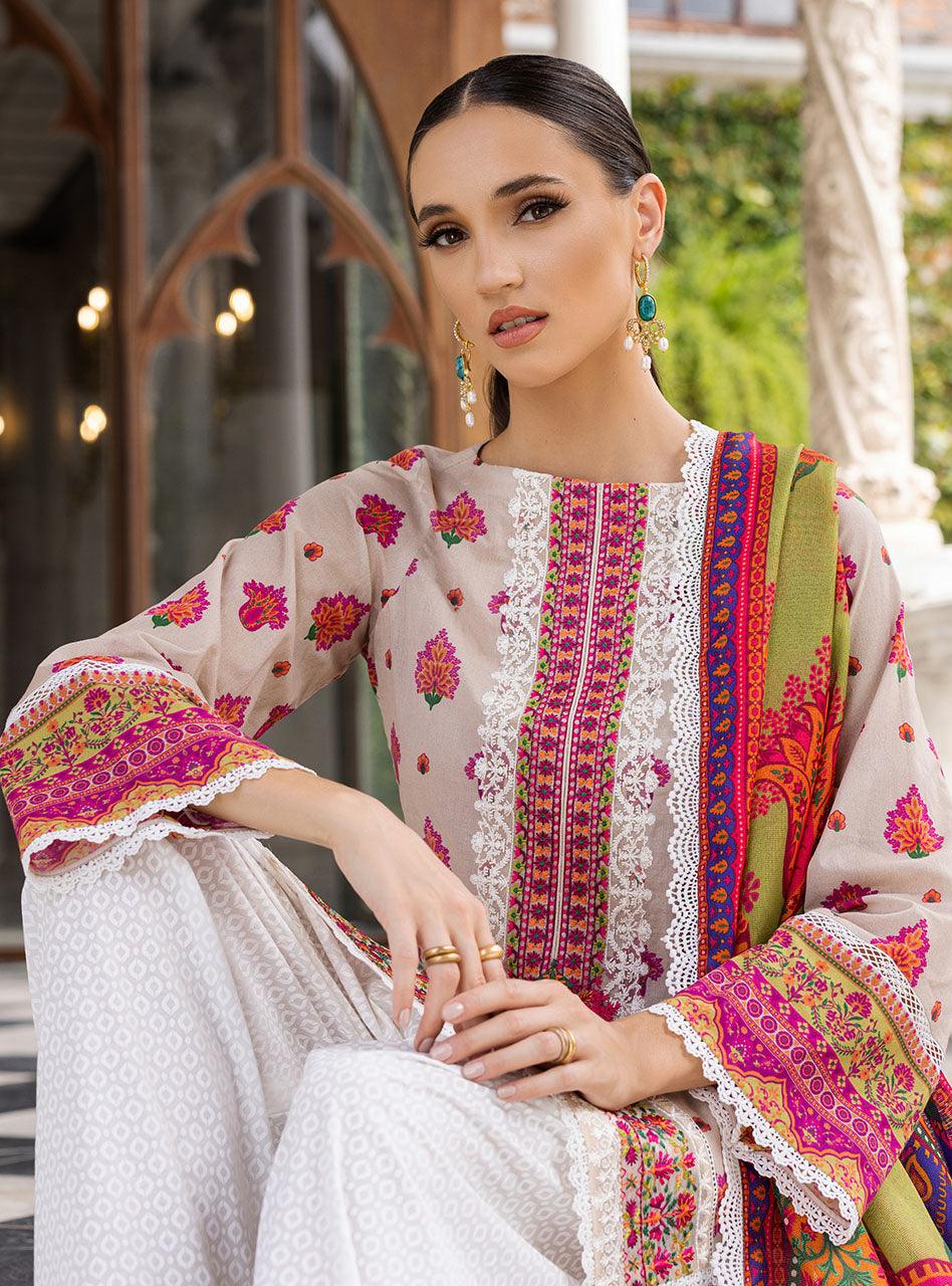 Zainab Chottani | Tahra Lawn | Whipsy Lush | 8b Unstitched