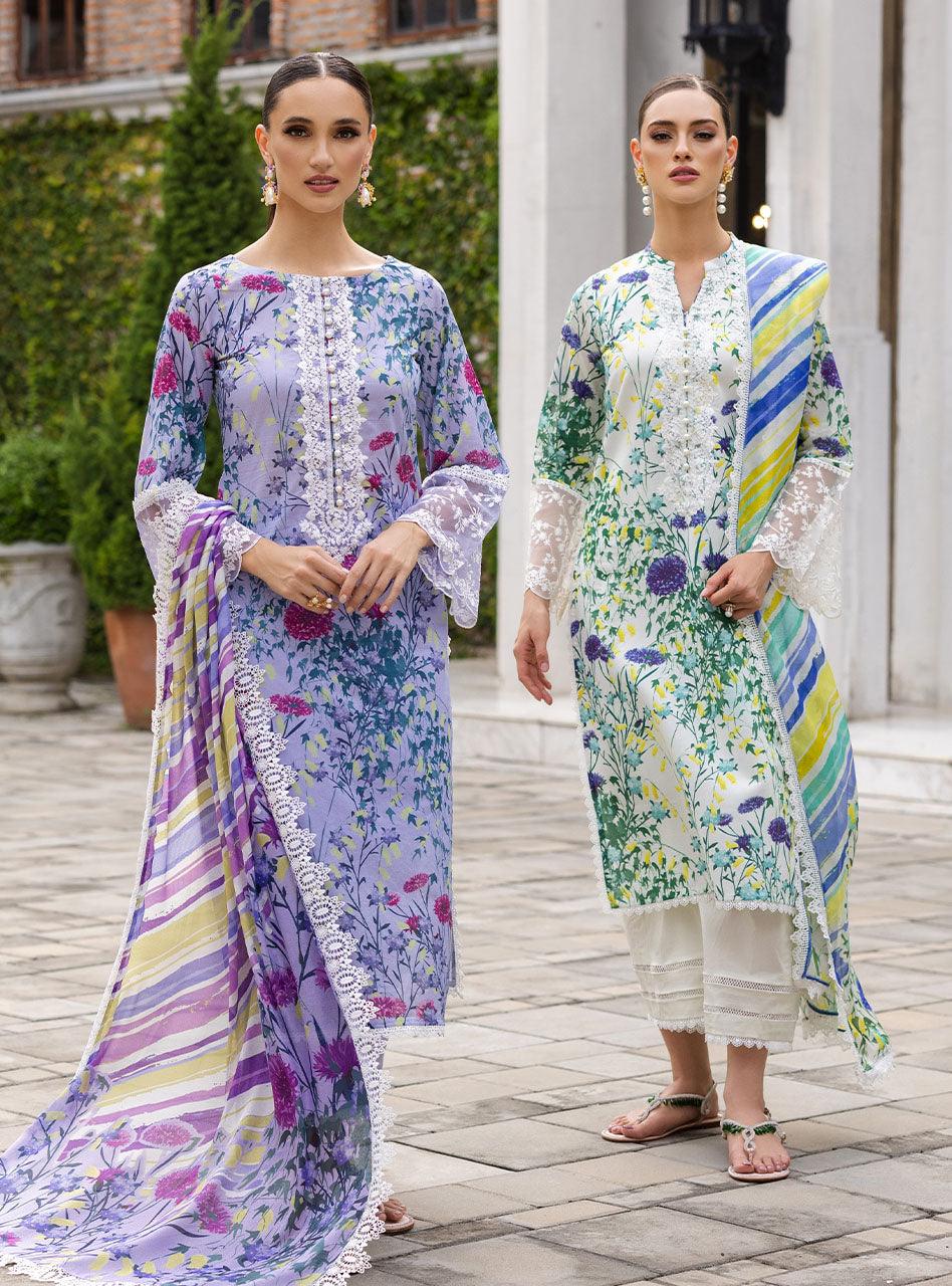 Zainab Chottani | Tahra Lawn | Frosty Orchid 