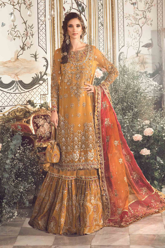 Mbroidered by Maria B | Mustard | Winter Wedding Edition’23 Unstitched