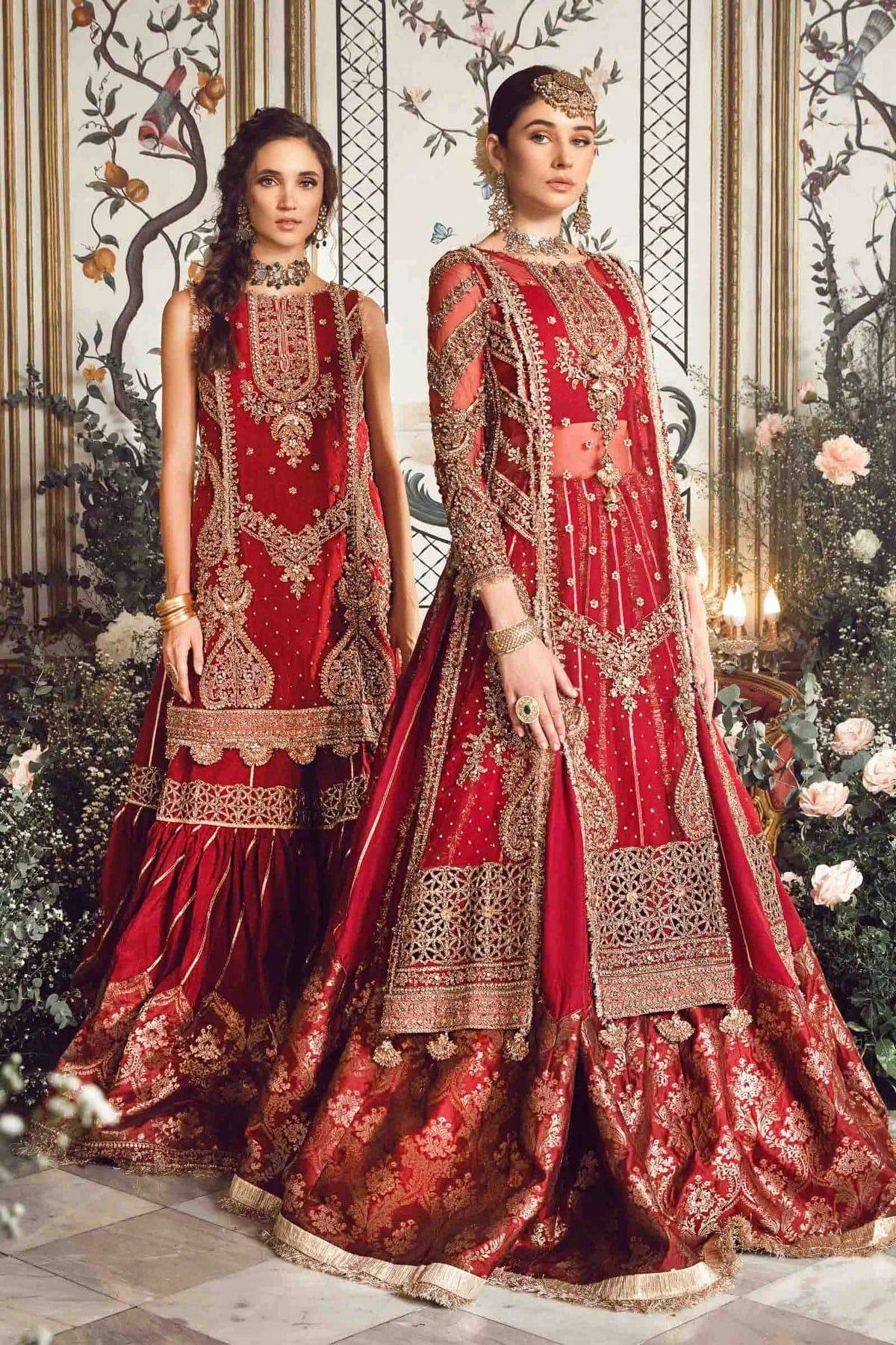 Mbroidered by Maria B | Maroon | Winter Wedding Edition’23 Unstitched BD-2708 - Aarzu