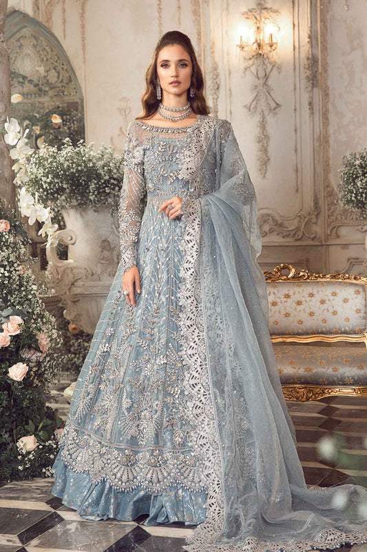 Mbroidered by Maria B | Ice Blue | Winter Wedding Edition’23 Unstitched