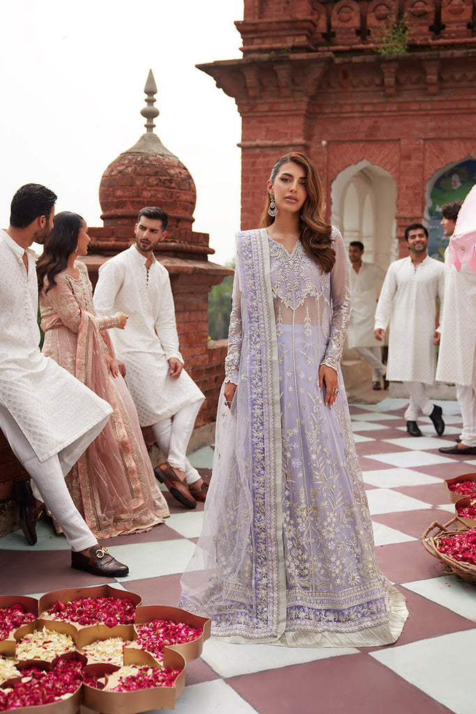 MUSHQ | IZHAAR Wedding Formals  Unstitched - Lilac [RESTOCKED]