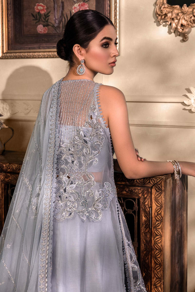 MARIA.B | Mbroidered Heritage Wedding - Ice Blue [RESTOCKED]  Unstitched