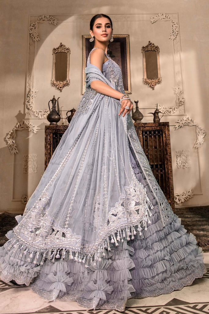 MARIA.B | Mbroidered Heritage Wedding - Ice Blue [RESTOCKED]  Unstitched