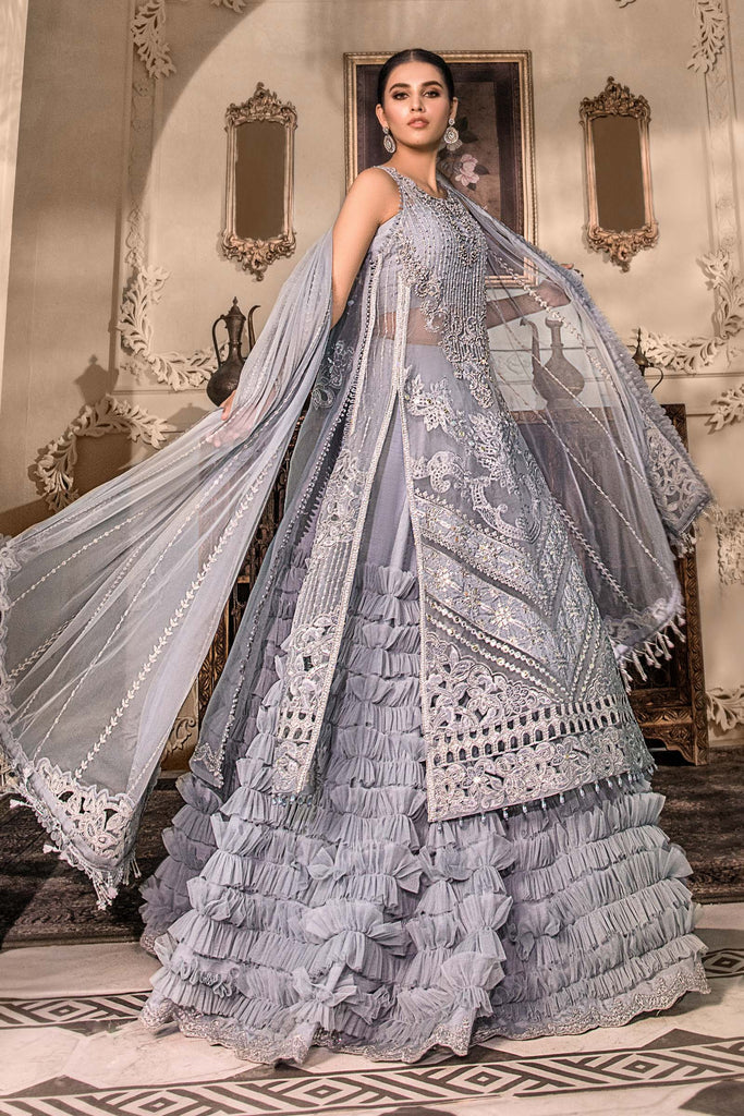 MARIA.B | Mbroidered Heritage Wedding - Ice Blue [RESTOCKED]  Unstitched