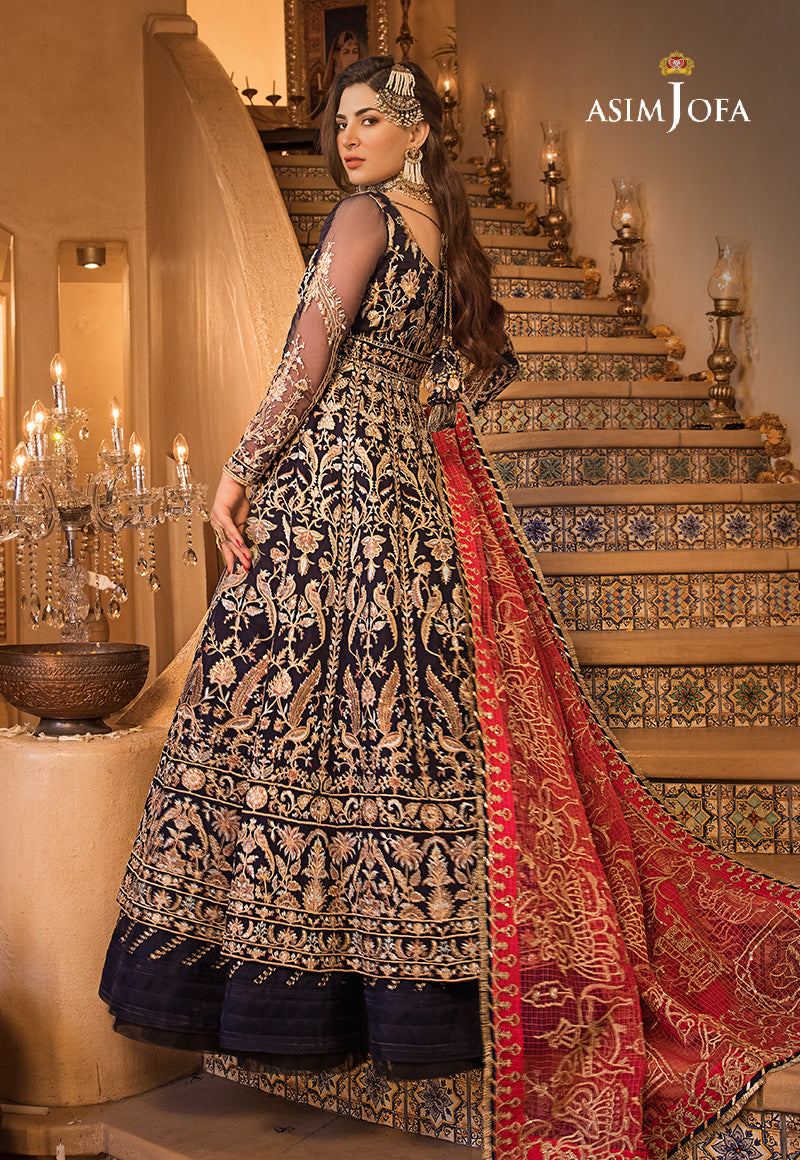 ASIM JOFA | Baad e Naubahar - Navy Blue [RESTOCKED] Unstitched