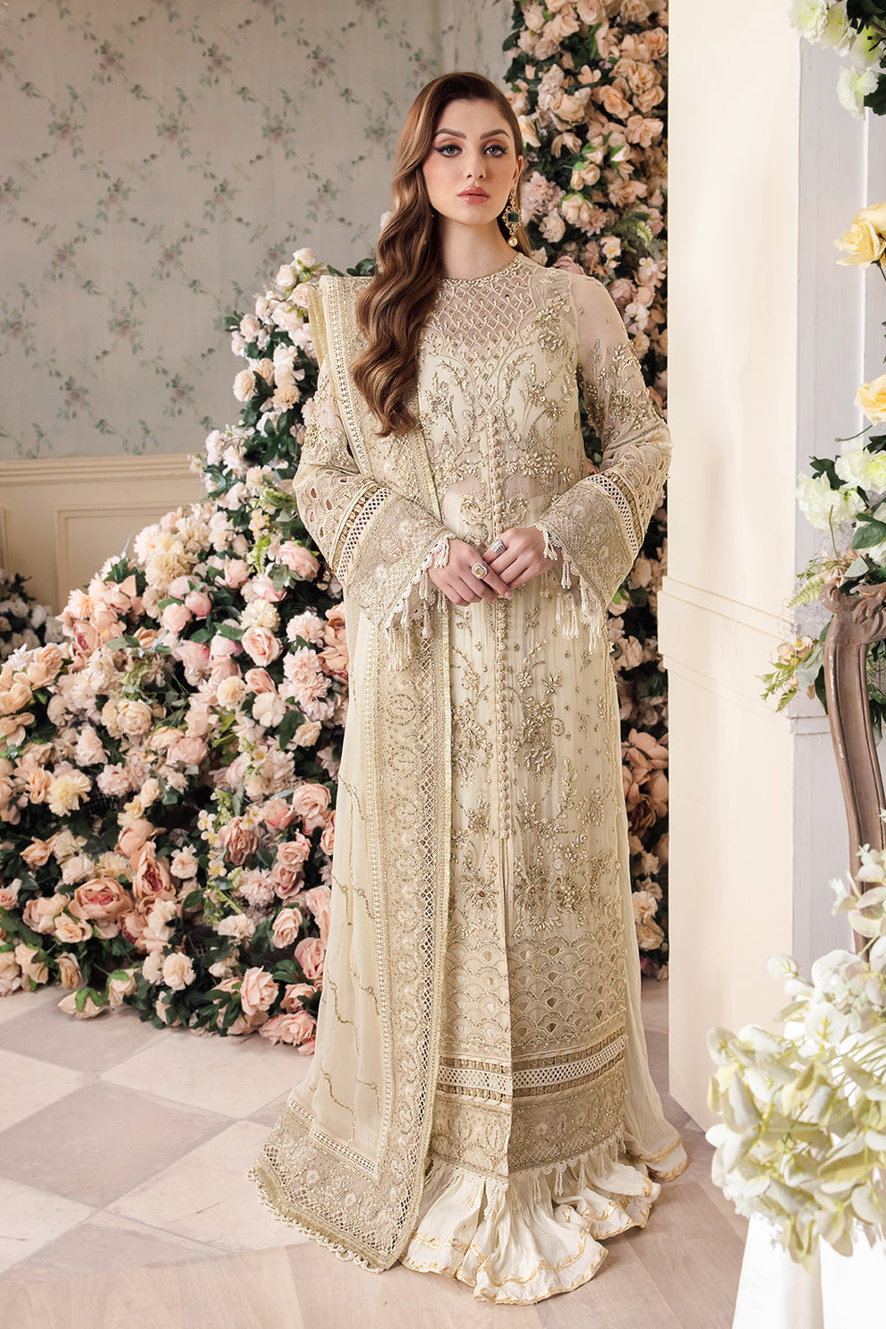 SAAD SHAIKH | Panache Luxury Chiffon Unstitched - Noor e Jahan [RESTOCKED]