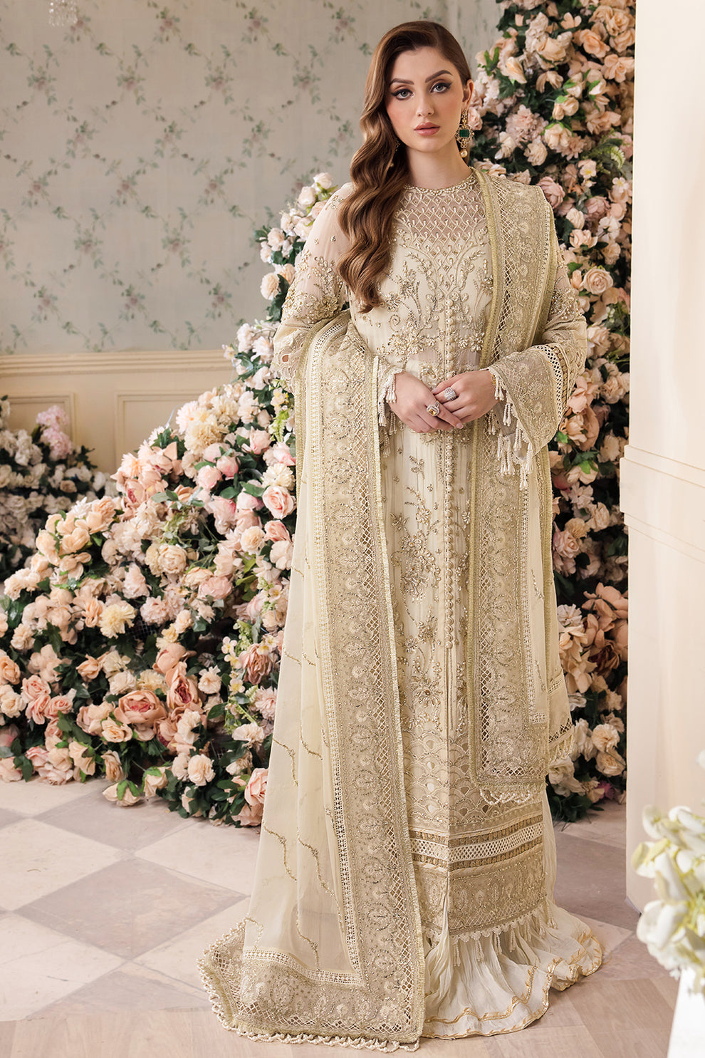 SAAD SHAIKH | Panache Luxury Chiffon Unstitched - Noor e Jahan [RESTOCKED]