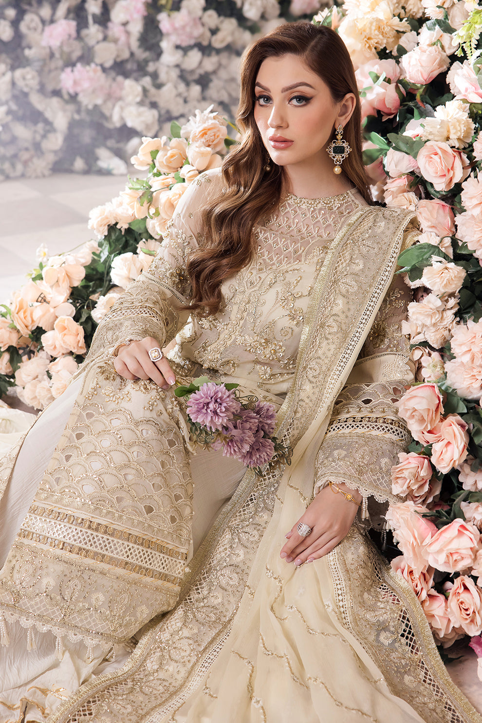 SAAD SHAIKH | Panache Luxury Chiffon Unstitched - Noor e Jahan [RESTOCKED]