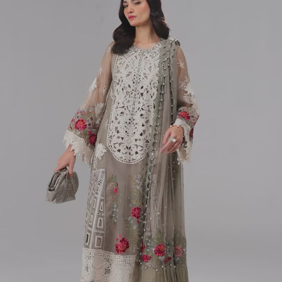 MARIA B | Luxury Eid Lawn 23-01 Unstitched | Aarzu