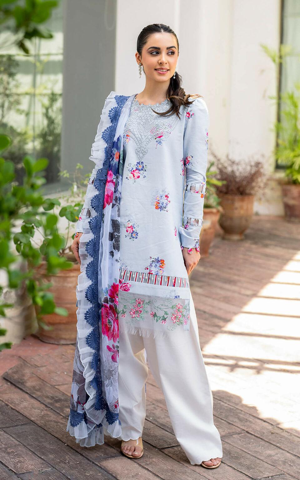 Asifa & Nabeel | Meraki Summer Lawn | Pankh MK-04