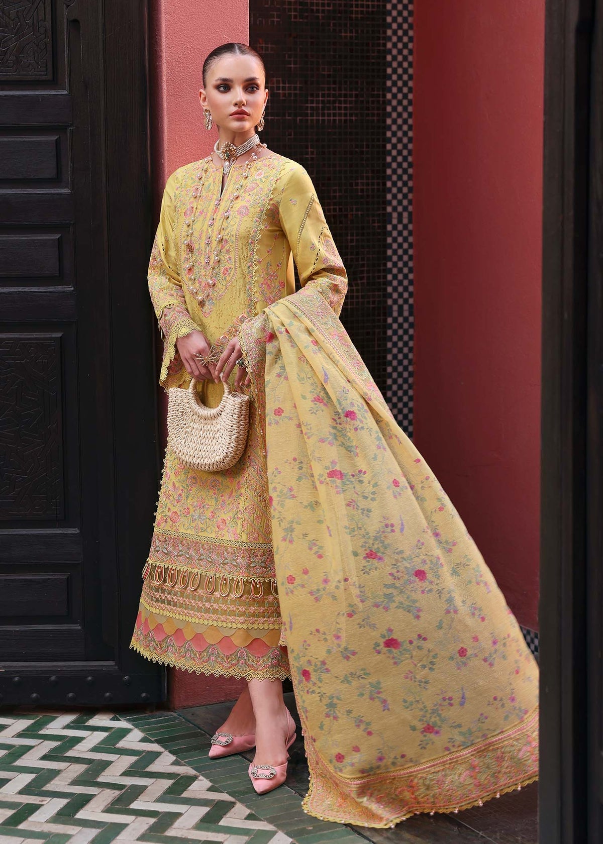 KANWAL MALIK : Elysia Luxury Lawn 2025 Unstitched - Summer