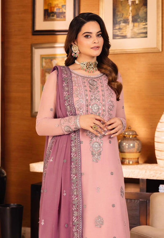 ASIM JOFA | Mahru | AJSM-26 Embroidered Chiffon Unstitched