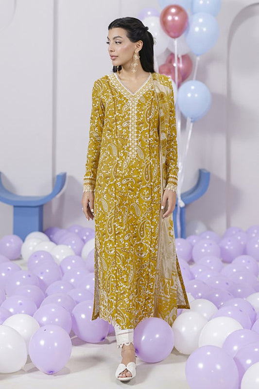 QALAMKAR | QPrints Embroidered Lawn 2025 Unstitched - Adele