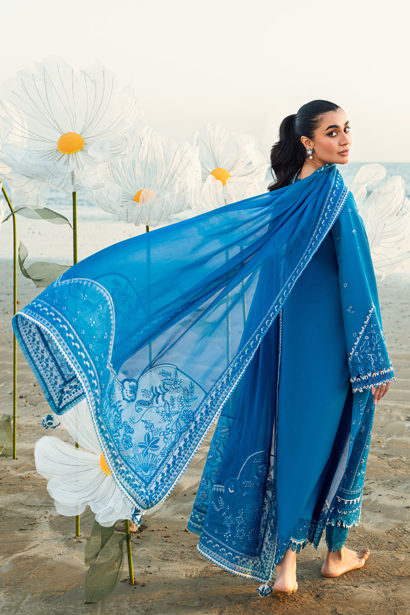 QALAMKAR | Luxury Lawn 2025 | Victoria FK-03 Unstitched