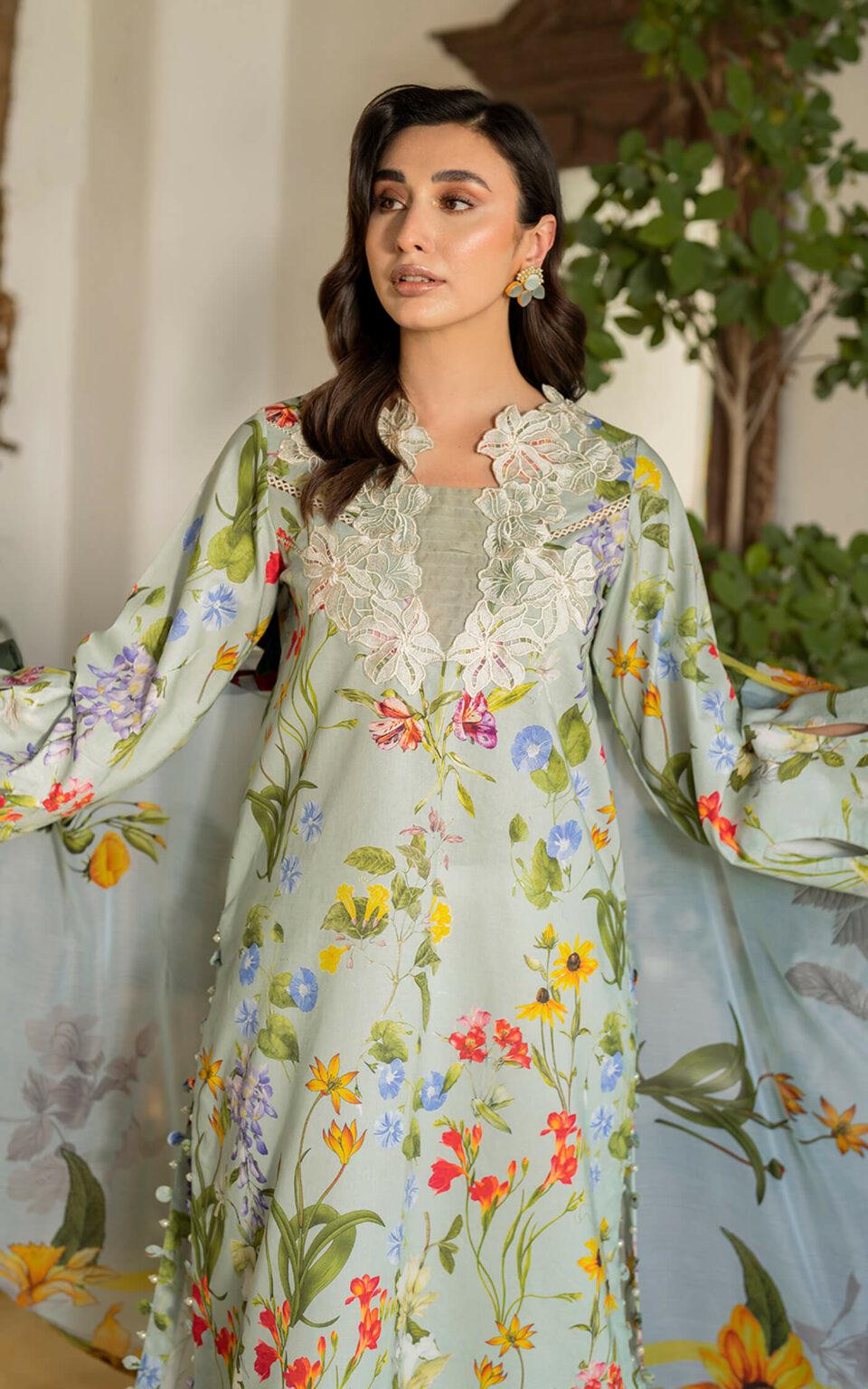 Asifa & Nabeel | Meraki Summer'24 Lawn | Suroor MK-04