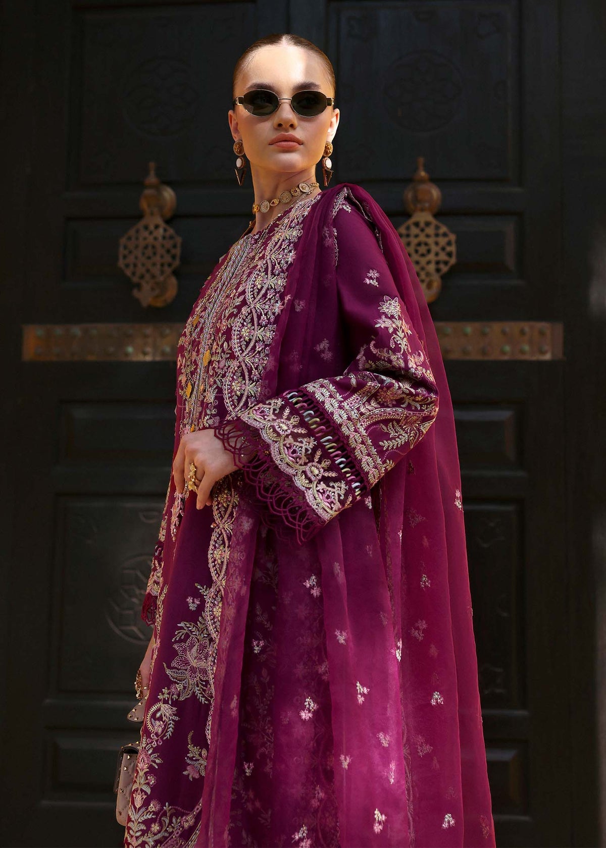 KANWAL MALIK : Elysia Luxury Lawn 2025 Unstitched - Lavena