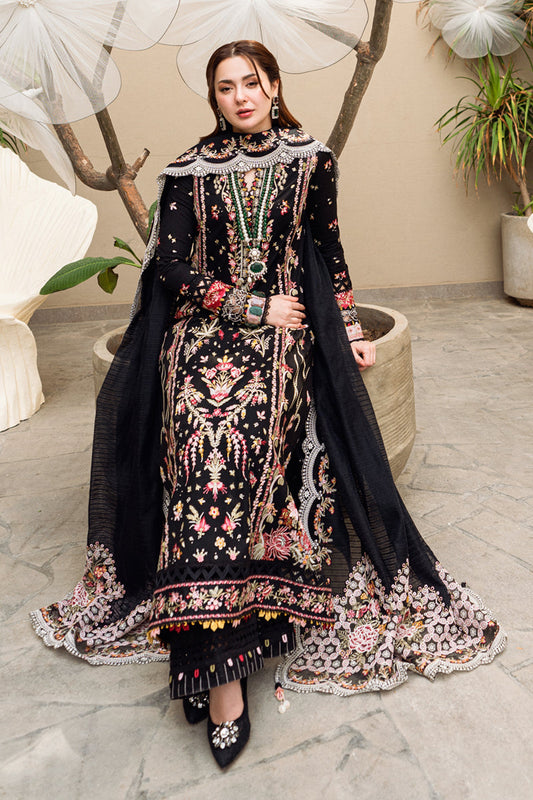 QALAMKAR | Luxury Lawn 2025 | Hannah FK-15 Unstitched