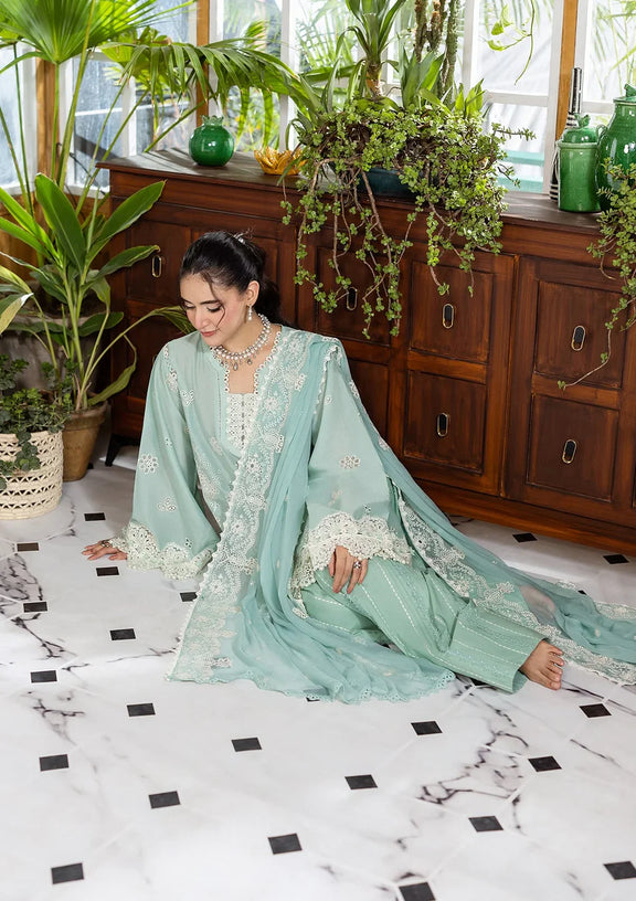 ELAF | E.Craft Luxury Chikankari Lawn 2025 - 3A Parisian