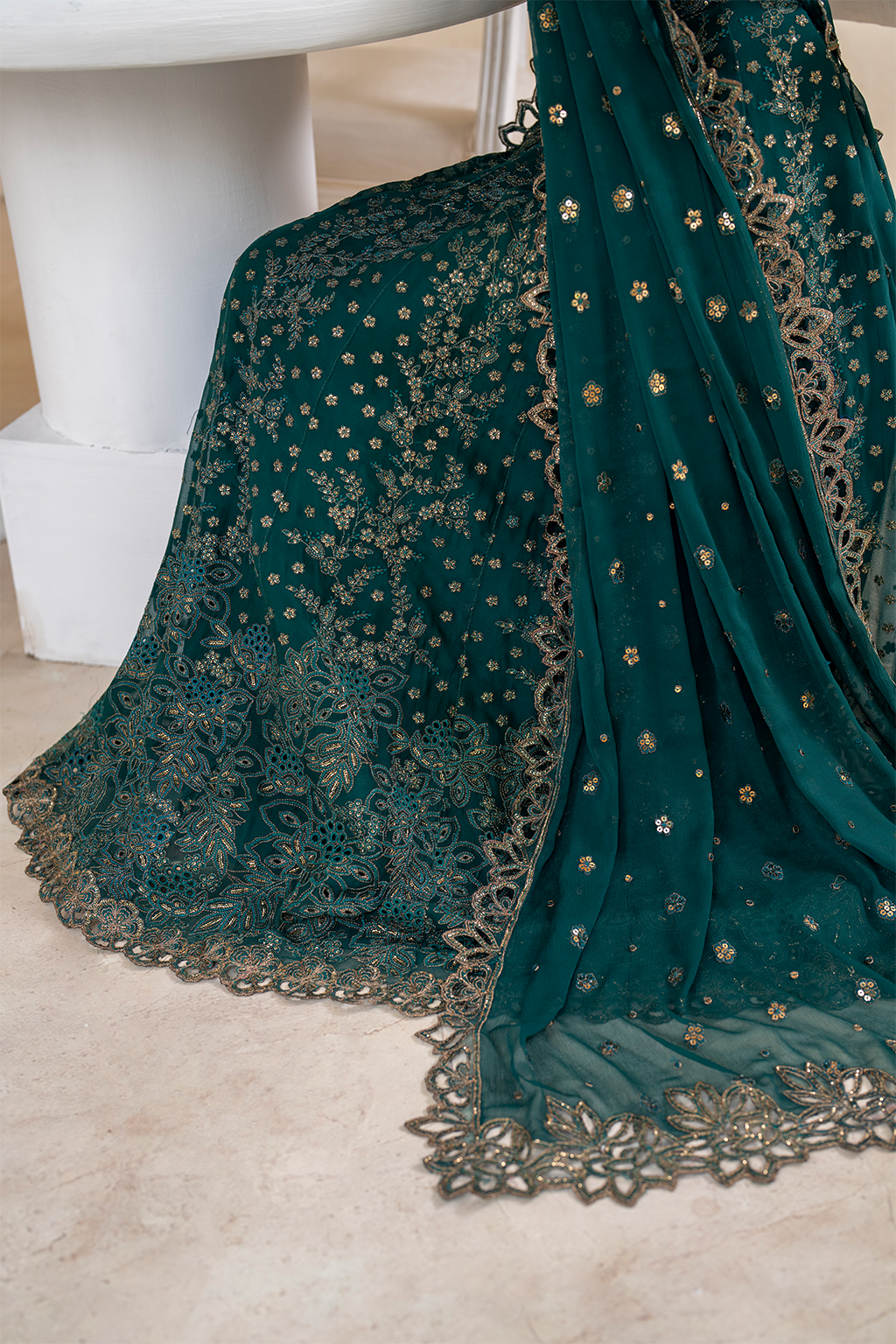 IZNIK | Chinon Chiffon '24 | CC-47 Embroidered Chiffon Unstitched