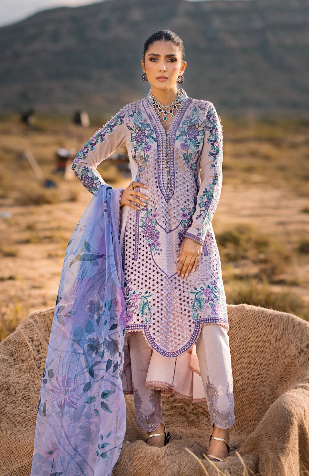 Mahiymaan | Luxury Lawn | Lavender Mist | Aarzu