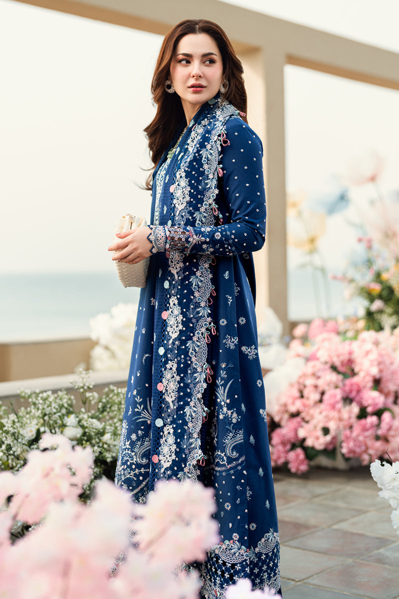 QALAMKAR | Luxury Lawn 2025 | Aurora FK-05 Unstitched