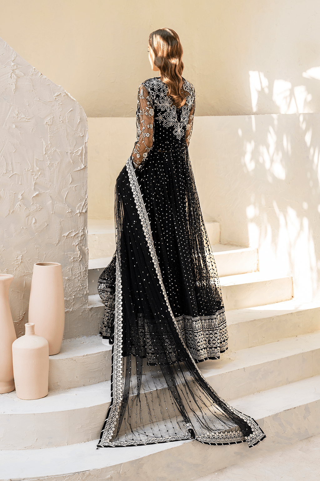 IZNIK | Chinon Chiffon '24 | CC-50 Embroidered Net Unstitched - Aarzu