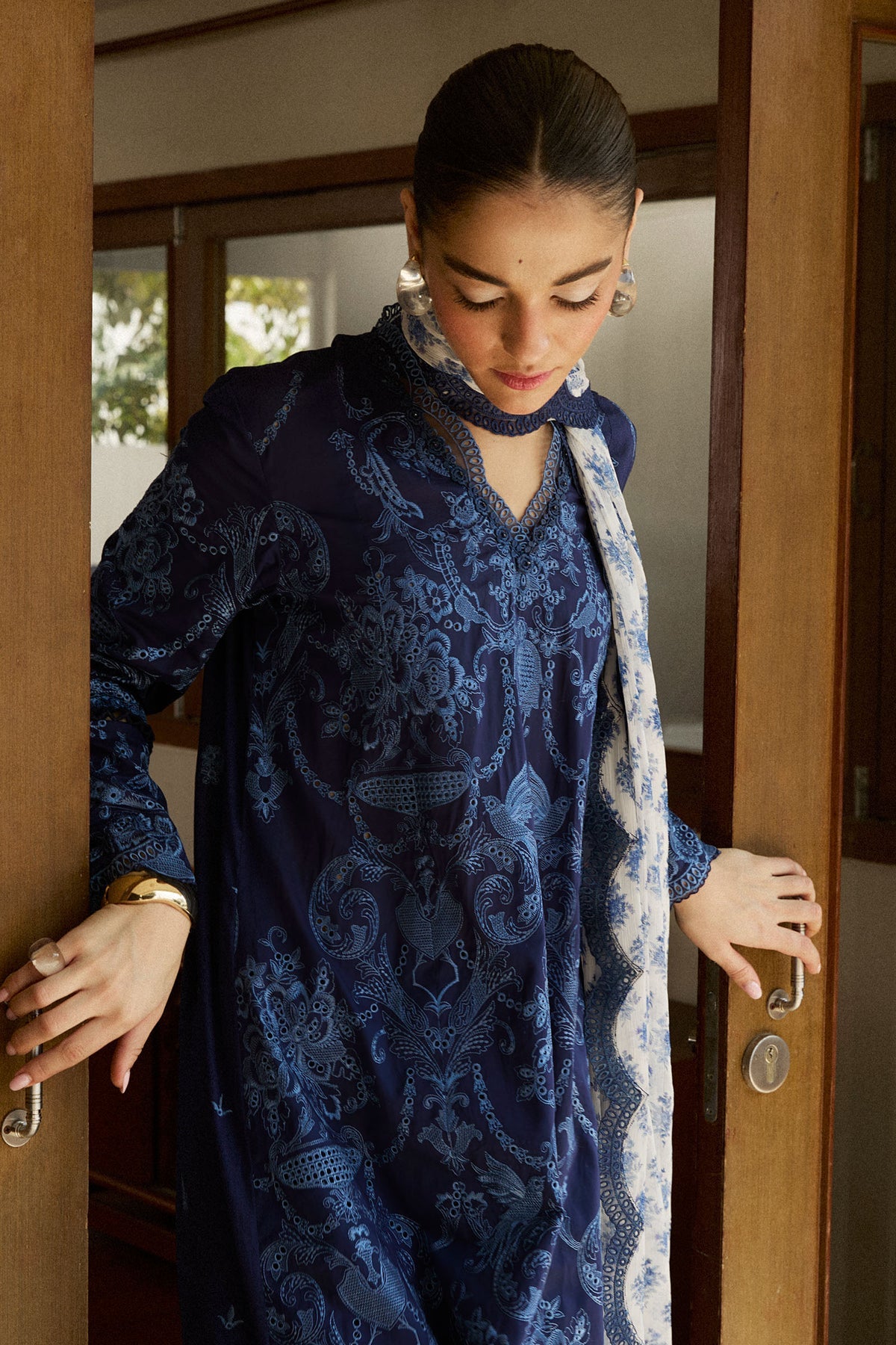 ZARA SHAHJAHAN | Satori Luxury Lawn 2025 - Sei-9B Unstitched