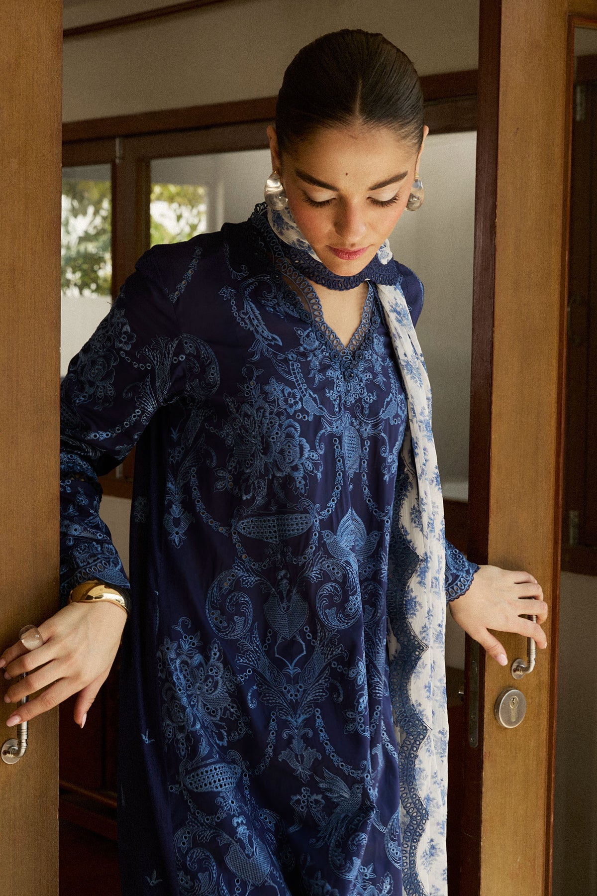 ZARA SHAHJAHAN | Satori Luxury Lawn 2025 - Sei-9B Unstitched - Aarzu