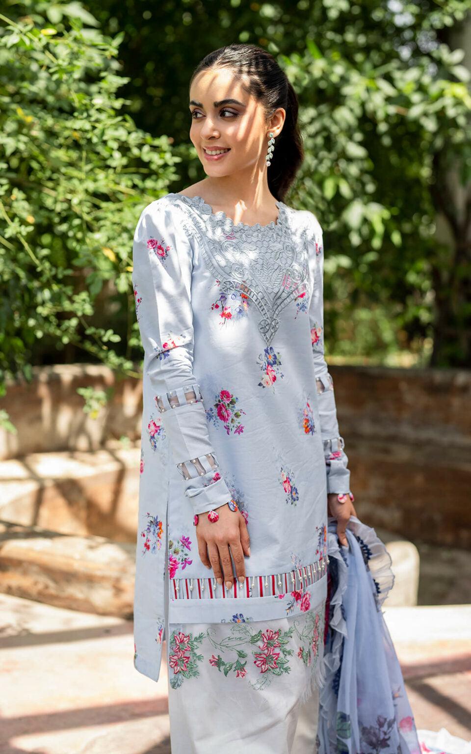 Asifa & Nabeel | Meraki Summer Lawn | Pankh MK-04