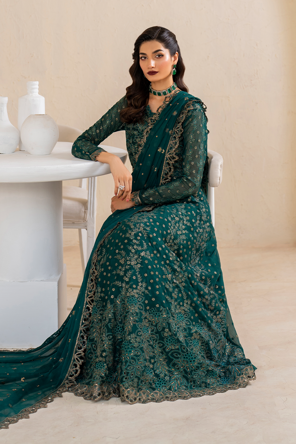 IZNIK | Chinon Chiffon '24 | CC-47 Embroidered Chiffon Unstitched