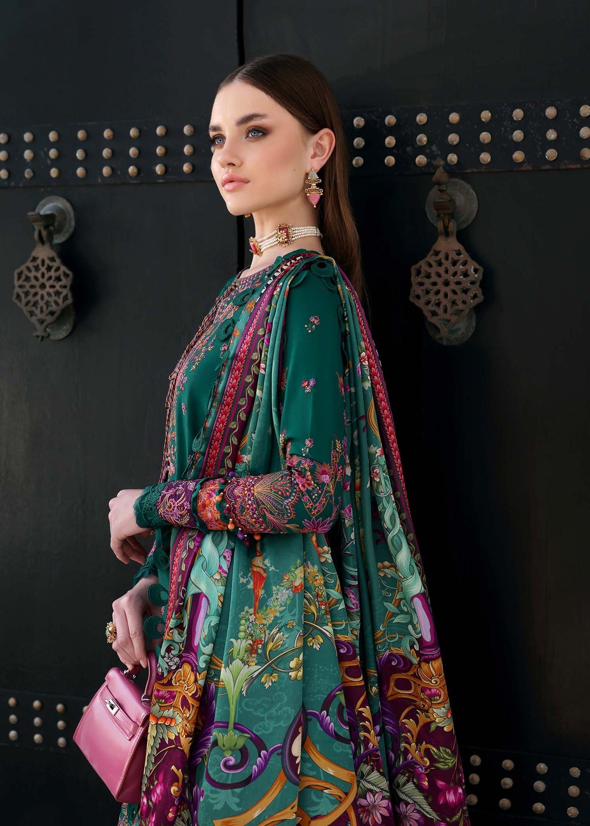 KANWAL MALIK : Elysia Luxury Lawn 2025 Unstitched - Sierra